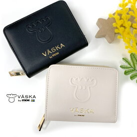 ミニ財布 レディース 二つ折り財布 2つ折り財布 レディース財布 大容量 ミニウォレット 小さい財布 コンパクト 財布 ラウンドファスナー カード入れ 小銭入れ おしゃれ かわいい ブランド 女の子 高校生 中学生 大人 プレゼント VASKA moz ラウンド二つ折り財布 vms-0073