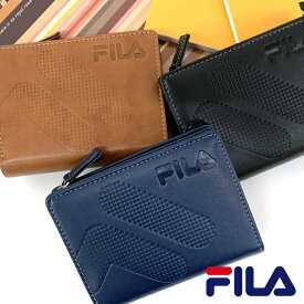 折りたたみ財布 パスケース付き/FILA(フィラ)ドットグラデーション 二つ折り財布 定期入れ付き[61fl53]メンズ 2つ折り財布 折り財布 二つ折りサイフ 男性 高校生 中学生 学生 人気 バッグ・小物・ブランド雑貨 財布・ケース メンズ財布 プレゼント パスケース 黒 紺 茶