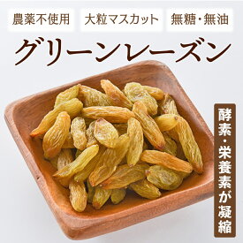 グリーンレーズン ドライフルーツ 無添加 砂糖不使用 ノンオイル 天日乾燥