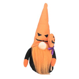 ハロウィン 人形 かぼちゃ 魔法使い 装飾 おもしろ 手芸 パーティーグッズ おしゃれ おもちゃ ぬいぐるみ 置物 飾り 壁掛け 吊り下がる パンプキン ホーム 仮装 小道具 学院祭 お店 ブラック オレンジ 2色から選び
