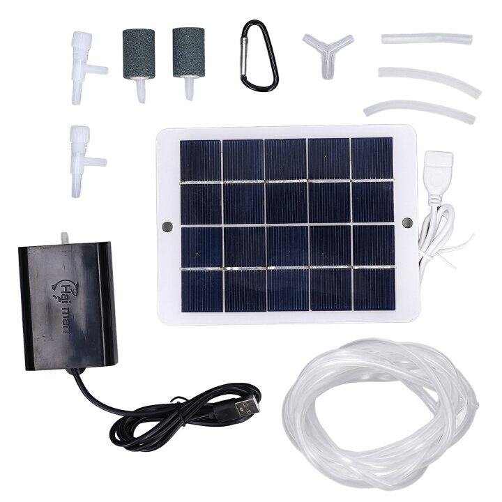 楽天市場 送料無料 ソーラー充電式 3w 5v エアポンプ ソーラーウオーターポンプ 空気ポンプ 生活防水 電動 酸素ポンプ 静音 アウトドア 水槽用 金魚 釣り 設置簡単 携帯便利 Usb バッテリー エアレーション Baibaiyishop