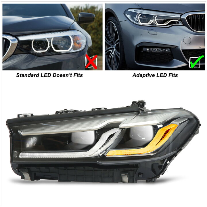 楽天市場】ヘッドライト BMW 5シリーズ G30 LCI用LEDヘッドライト 17 
