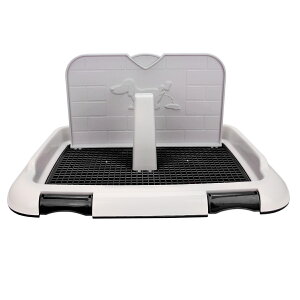 ペットトイレ ポール付き 犬 トイレ 犬用トイレ トイレトレーニング かわいい おしゃれ シンプル 猫 ペットケア しつけ 初心者 トイレ容器 枠付き 飛び散り防止