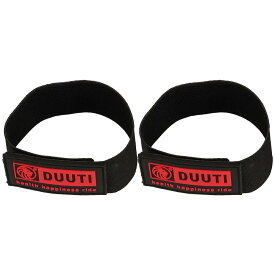 DUUTI 2個入り 伸縮性自転車パテ安全ベルト 自転車レッグバンド ライディング用品 ブラック レッド