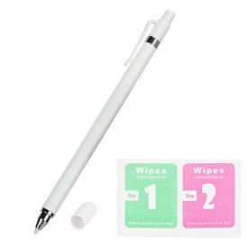 タッチペン 耐摩耗性 静か 小型 / / 用 充電不要 デジタルペン デザイン 描く(白い)