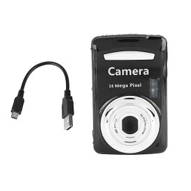 デジタルビデオカメラ 1280 * 720P 30FPS 4Xズーム HD ポータブル ビデオカメラ 2.4インチLCDディスプレイ ミニ屋外2MP )バッテリーなし) (黒)