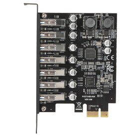 PCI Express 拡張カード 高速伝送 幅広い互換性 ゲームコントローラー用 7 ポート PCIE