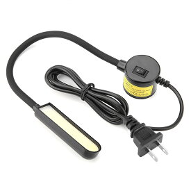 LEDミシンライト 6W COB縫製作業灯グースネックランプ 調整可能な磁気取り付けベース付き 縫製キルティングクラフト用 (米国プラグ)
