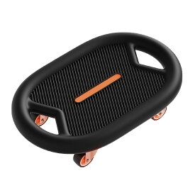 腹部の筋肉を行使するスケートボード ハンドルのデザイン堅牢な EVA プラスチック簡単に運ぶ膝パッド腹部フィットネス (黒)