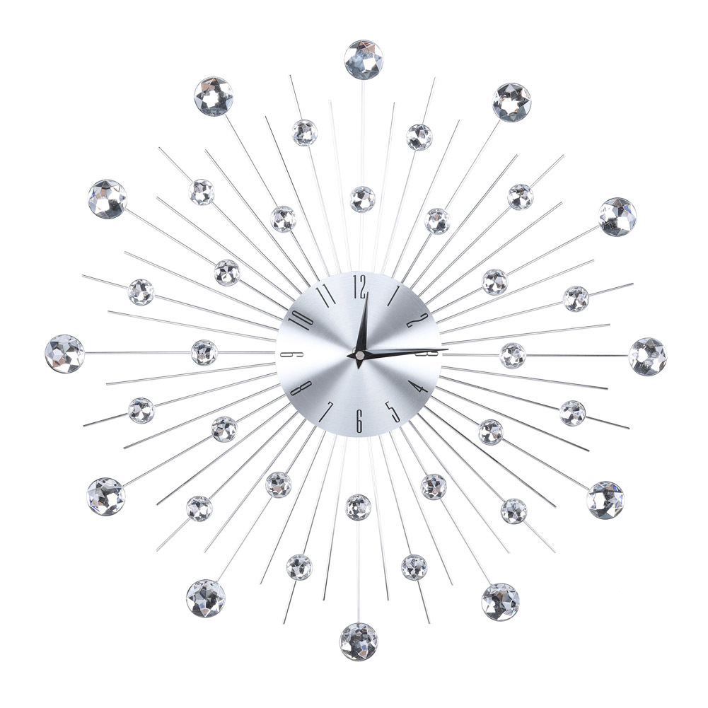 掛け時計 ウォールクロック アンティーク 当店一番人気 ロック ダイヤモンド 金属 装飾 インテリア 北欧 プレゼント 贈り物 リビング キラキラ クラシック 時計 おしゃれ エレガント 掛時計 送料無料 デザイナーズ 新着 壁掛け時計