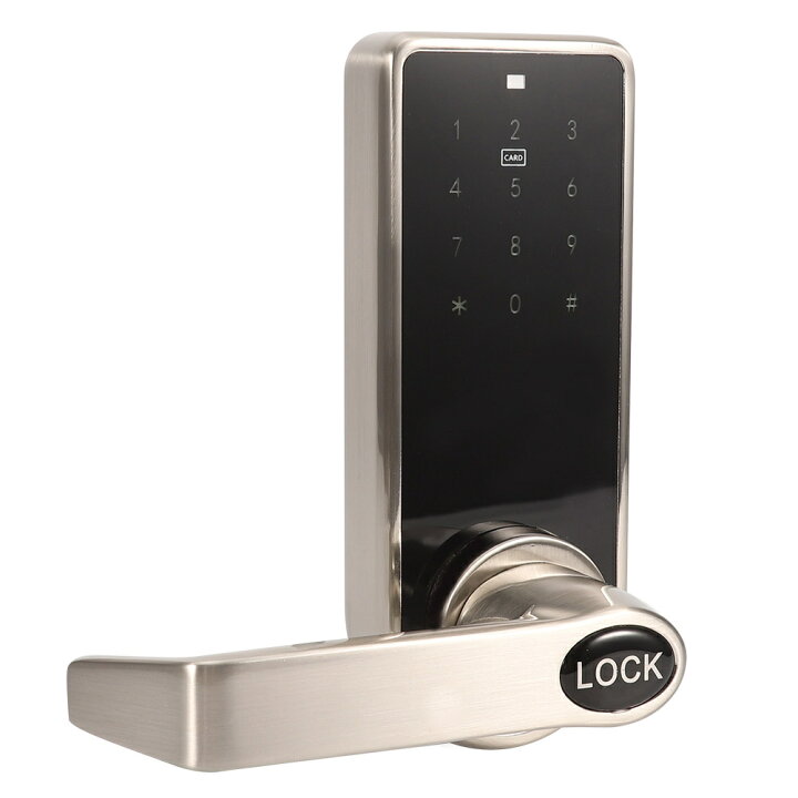 楽天市場 送料無料 デジタルロック 開き戸用 電子錠 暗証番号 電子キー Idカード5枚 タッチパネル式ドアロック 簡単取付 オートロック 停電でも使える電池式 電子鍵 スライド扉 マンション 金庫 防犯 介護グッズ 玄関ドア 屋外屋内 Baibaiyishop