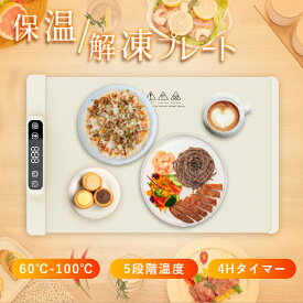 ★関西テレビ「キメツケ」で紹介されました！★ デコエーセ 保温プレート 食品保温プレート 電気保温プレート カップウォーマー 解凍プレート 電気プレート シリコン制 ランチョンマット 食事マット 防水 60~100℃ 温めトレイ 急速解凍 業務用 家庭用 加熱マート 食品保温機