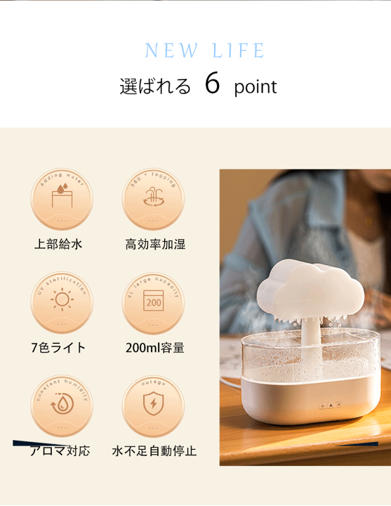 楽天市場】【☆加湿器☆限定8%クーポン】アロマディフューザー 超音波