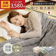 【《在庫一掃》赤字覚悟の大特価！ 】電気毛布 掛け敷き兼用 大判190×130/160×80/120×60cm 炭素繊維ヒ…