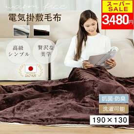 ＼クーポンで最安3,480円／【楽天1位】電気毛布 掛け敷き 兼用 日本製炭素繊維 洗える 掛け ダブル シングル 大判 188*130/160*80/120×60cm タイマー 電気ブランケット 自動電源オフ 抗菌 ダニ退治 フランネル ひざ掛け 電気 掛け毛布