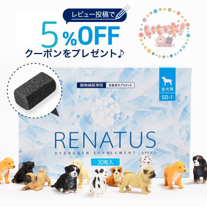 楽天市場】【正規品】レナトス 犬用 水素サプリメント SD-1 水素を発生 
