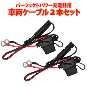 パーフェクトパワーフルオート充電器用 車両ケーブル 2個セット SAE端子【メール便発送は時間指定・代金引換に対応しておりません】