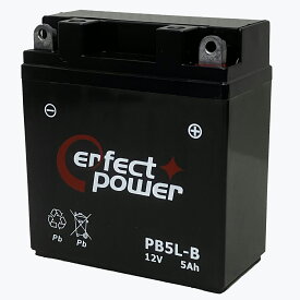 PERFECT POWER PB5L-B バイクバッテリー MF 密閉型 初期充電済 【互換 ユアサ YB5L-B FB5L-B 12N5-3B GM5Z-3B】適合 RZ125 TZR125 TZR250 TDR250 R1-Z SRX400 RG250
