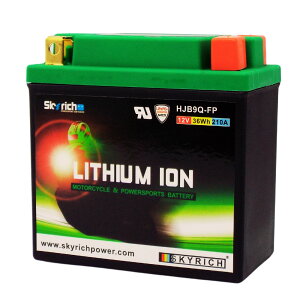 スカイリッチ HJB9Q-FP バイク用リチウムイオンバッテリー 【互換 YB7-A YB9-B YB7L-B YB9L-B】