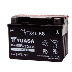 pAT YUASA YTX4L-BSy݊ YT4L-BS DT4L-BS FTH4L-BSz [dρ@gp\