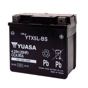 pAT YUASA YTX5L-BS oCNobe[y݊ DTX5L-BS FTX5L-BS GTX5L-BSz[dρ@gp\