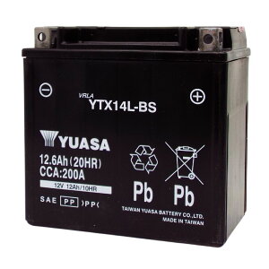 pAT YUASA YTX14L-BS oCNobe[y݊ n[[ 65958-04 65984-00z[d gp\