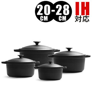 新作 鋳物ホーロー鍋 ココット 鉄器 岩鋳 ファミリーシチューパン 煮込み鍋 20cmから26cm 両手鍋 IH対応 直火対応 ガス対応 鉄分補給 蒸し鍋 無水鍋 炒め鍋 揚げ鍋 湯沸かし シンプル 炊き込み