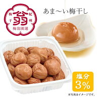 超減塩 甘さ際立つ 梅翁園選 はちみつ梅 国産 南高梅 あまあま3％ 500g 大粒 3Lサイズ 4Lサイズ 梅干し …
