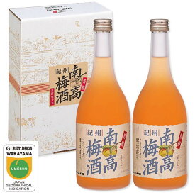 梅酒 ギフト 紀州 南高梅酒 2本セット 完熟 南高梅 梅酒セット プレゼント お中元 敬老の日 お歳暮 母の日 父の日