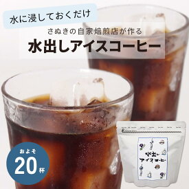 【6/18(木)09:59まで使える最大1000円OFFクーポン】コーヒー 水出しコーヒー パック 粉 自家焙煎 コーヒー豆 アイスコーヒー 焙煎したて 水出しアイスコーヒー 40g×4袋入り