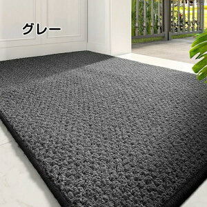玄関マット 屋外 室内 兼用 泥落とし 洗える 吸水 速乾 オシャレ ドアマット 吸水 滑り止め付き ウエルカムマット ブラウン グレー 大判 四角 長方形 正方形 賃貸 フローリング カーペット 汚
