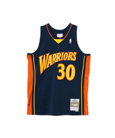 Mitchell & Ness Swingman Jersey Gsw Navy - #30 S Curry(SMJYGS18170)【ミッチェルアンドネス ステフィン・カリー スウィングマンジャージー】正規品 メンズ トップス ストリート スポーティー NBA ポリエステル ネイビー M/L 新作