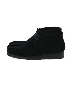 Clarks Wallabee Boot. Black Suede(26155521)【クラークス ワラビーブーツ ブラックスエード】ウィメンズ レディース シューズ フットウェア 靴 正規品 シンプル 定番アイテム 人気アイテム ストリート カジュアル 合わせやすい
