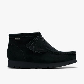 Clarks WallabeeBT.GTX Black - (26168586)【クラークス ワラビーブーツ ゴアテックス ブラックスエード】国内正規品 レディース ウィメンズ シューズ モカシン ブーツ フットウェア 靴 ミッドカット ストリート カジュアル シンプル ナチュラル ブラック