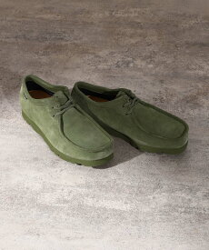 40%OFF Clarks WallabeeGTX Loden Green(26174044)【クラークス ワラビー ゴアテックス ローデングリーン】国内正規品 メンズ シューズ ブーツ モカシン フットウェア 靴 ストリート カジュアル シンプル 定番アイテム 防水 撥水 高機能 グリーン