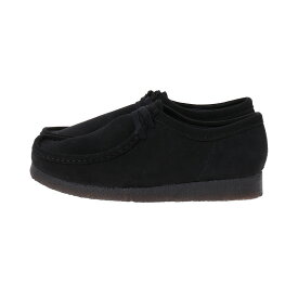 Clarks Wallabee Black Sde(26155519)【クラークス ワラビーブラックスエード】国内正規品 メンズ シューズ モカシン アンクルブーツ フットウェア 靴 ストリート カジュアル シンプル 合わせやすい オールシーズン ローカット ブラック 25~27.5cm