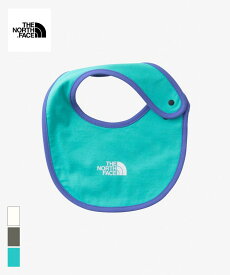 10％OFF　THE NORTH FACE Baby Bib (NNB72314) 【ノースフェイス ベビービブ】 国内正規品 スタイ 涎掛け よだれかけ カワイイ 赤ちゃん ベビー用品 キッズ グッズ オールシーズン フリーサイズ ブルー オフホワイト オリーブ オーガニックコットン ドットボタン仕様 24SP