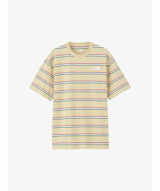 THE NORTH FACE S/S Multi Border Tee (NT32455)【ノースフェイス ショートスリーブマルチボーダーティー】国内正規品 メンズ Tシャツ 半袖 カジュアル シンプル ストリート スポーティー 紫外線カット ベージュ ブラック バーガンディー 24SS 春夏 新作