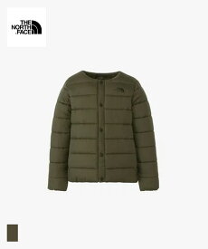 30％OFF THE NORTH FACE Micro Zepher Cardigan(NYJ82352)【ザノースフェイス マイクロゼファーカーディガン】国内正規品 キッズ アウター 中綿ジャケット 子供服 ストリート カジュアル シンプル 100~150cm ブラック オリーブ 23FW AW 新作