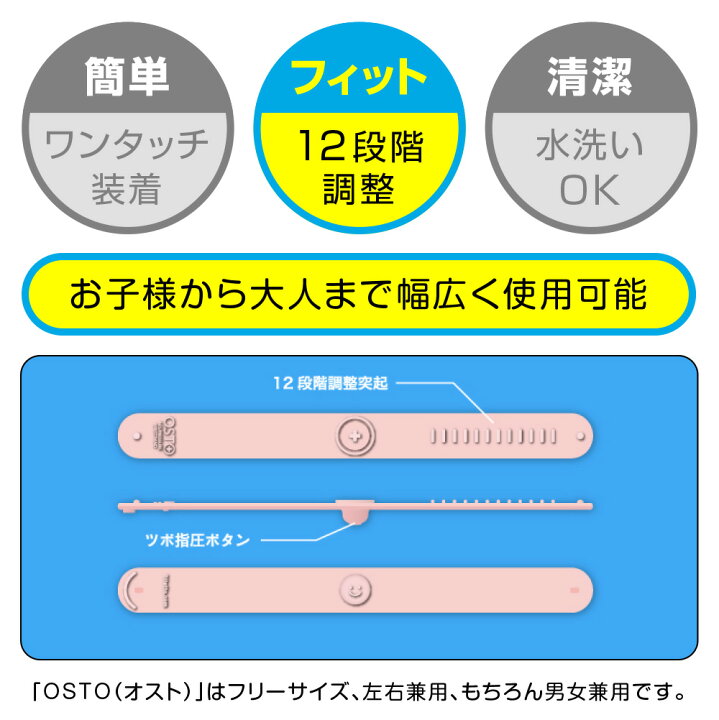 楽天市場 クーポン割 最短発送 つわり バンド 対策 乗り物酔い 軽減 オスト 2本入 つわりバンド つわり対策 医療用指圧バンド 一般医療管理機器 シーバンド バンド ママ こども 指圧 妊娠 対策 乗り物酔い 妊婦 妊娠中 車酔い ツボ押し グッズ マタニティ 健康グッズ