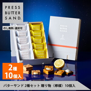 ギフト 秋ギフト ハロウィン バターサンド2種セット 贈り物〈檸檬〉10個入 PRESS BUTTER SAND【のし無料】【公式】2025 個包装 プチギフト お配り お取り寄せ プレゼント 高級 手土産