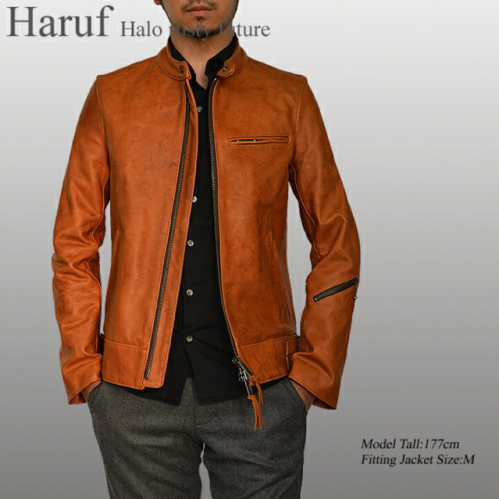 楽天市場】本革 レザーライダースジャケット メンズ シングル  