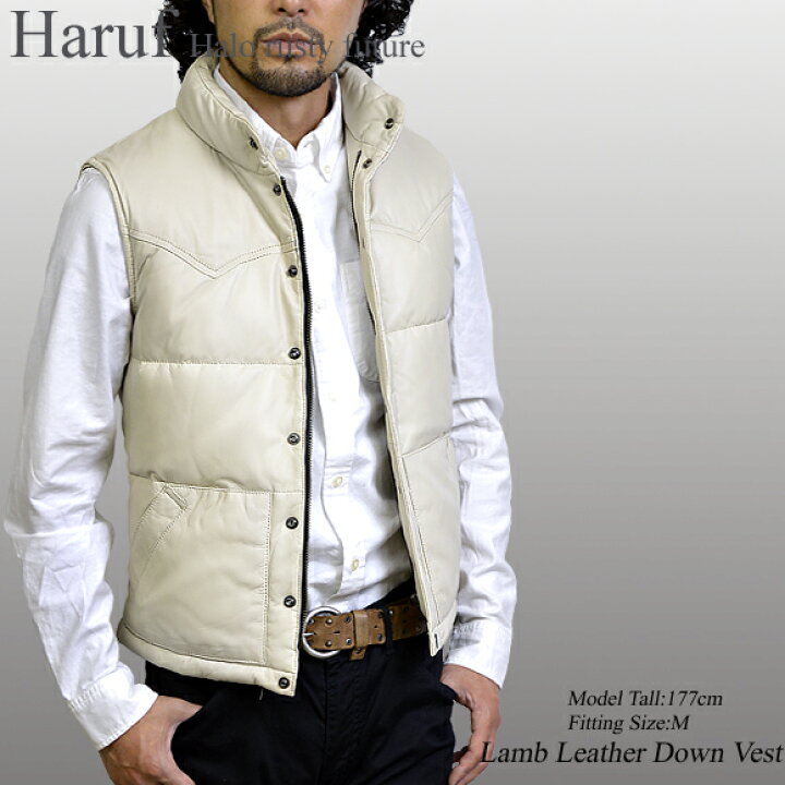 ダウンベスト メンズ おしゃれ インナーベスト シンプル ダウン ブラック ブランド メンズアウター ヨーク レザーベスト 本革 父の日 秋冬 革ベスト 黒 送料無料 激安 お買い得 キ フト 本革