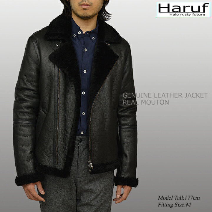 楽天市場】レザージャケット ムートンジャケット メンズ 本革  