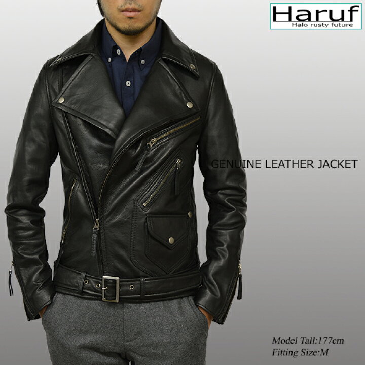 THE DECIDER CLASSIC BRAND 黒レザージャケット XL（楽天市場】Haruf 