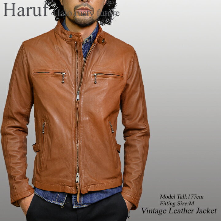 楽天市場】レザージャケット 革ジャン メンズ 本革 ライダース  