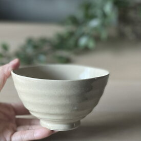 【麦山窯】　茶碗　うす彫りろくべ茶碗 　おうちカフェ　カラフル