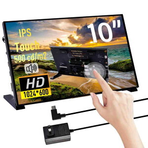 GeeekPi Ódeʎ^b`XN[ Raspberry Pip HDMIj^[ IPS 1024X600 LCDfBXvC fAXs[J[t Raspberry Pi 5/4B/3B+/3B/B+p Raspberry Pi{[h