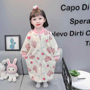 子供 パジャマ かわいい ファッション 安眠アーティファクト 赤ちゃん用品 マタニティグッズ 秋冬 厚手 裏起毛 フランネル ピンク オレンジ ブラウン