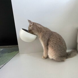 吐き戻し防止 負担軽減 食べやすい 水分補給 猫用　ボウル　フード ペット用 ボウルは 壁に 掛けられます。 ステンレス スチール製用 フード ボウル 犬用 転倒 防止用 マグネット 式 飲料 水 用品。